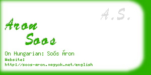 aron soos business card